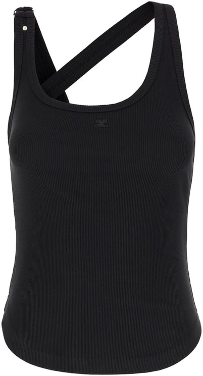 COURREGES Courreges Black cotton top