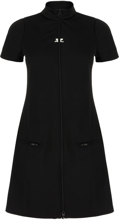 COURREGES Courreges Black polyester dress