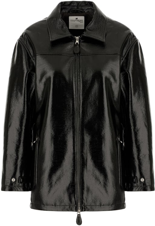 COURREGES Courreges Black synthetic leather jacket