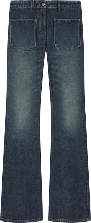 COURREGES VINTAGE DENIM FLARED JEANS