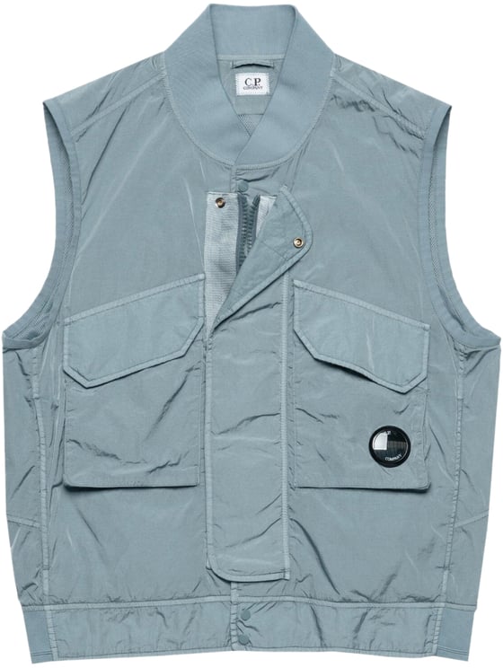 CP Company Chrome R Lens Logo Vest Jacket