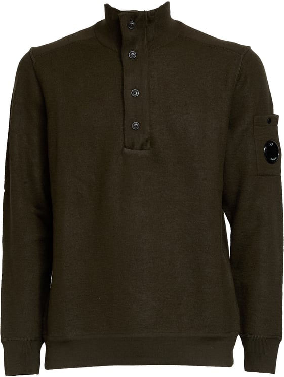 CP Company Merino Wool Felted Polo Collar