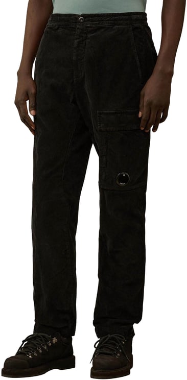 CP Company C.P.Company Heren Curduroy Cargo Pants Zwart broek
