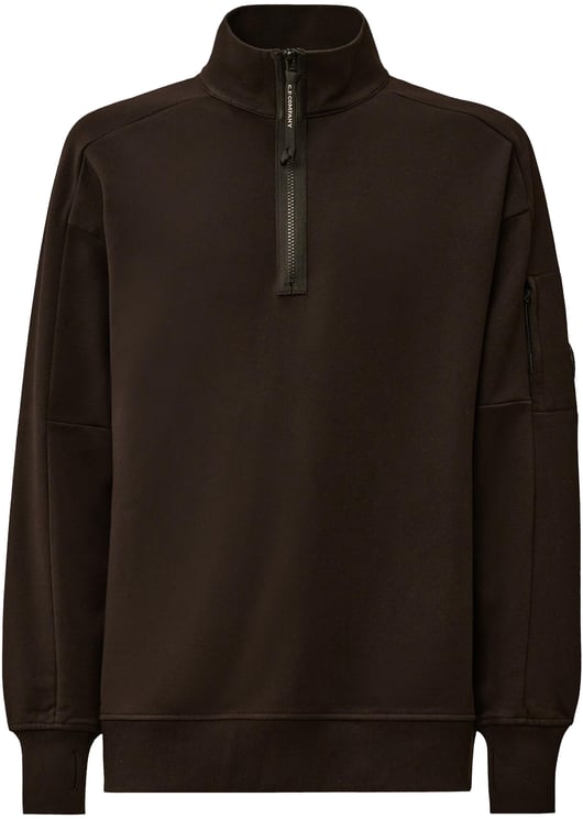 CP Company Heren Half-Zip Lens Sweater Zwart