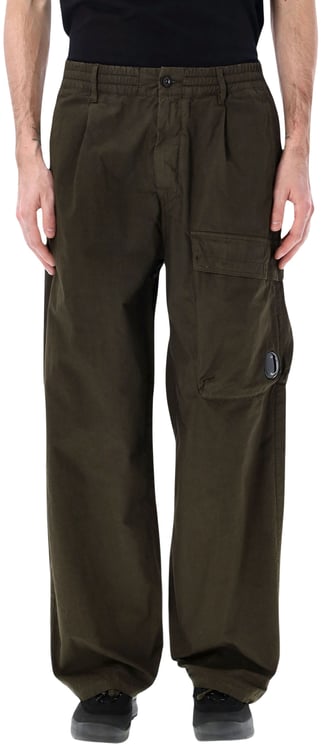 CP Company Pants Cargo Pant In Microreps Dk Olive