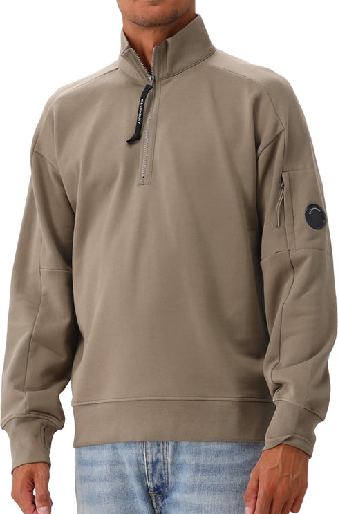 CP Company C.P. Company Half Zip Sweater Groen