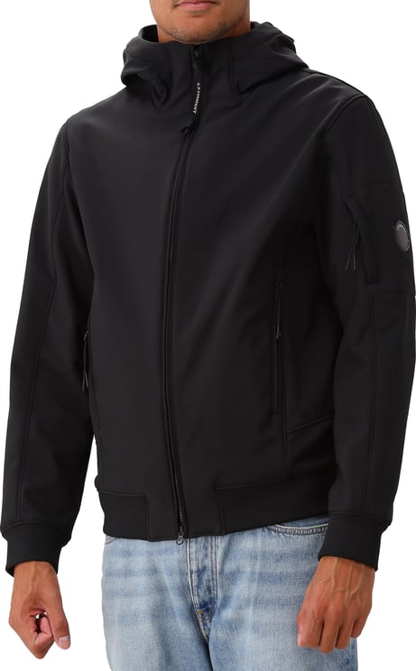 CP Company C.P. Company Softshell Jas Zwart