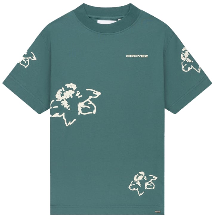 Croyez Croyez Initial Flower T-Shirt