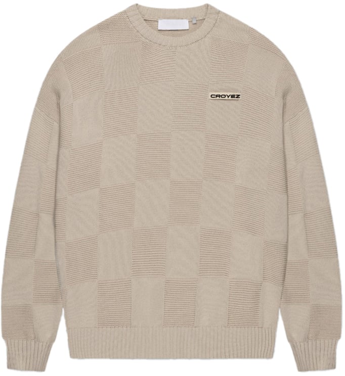 Croyez Croyez Checkerboard Knit Sweater