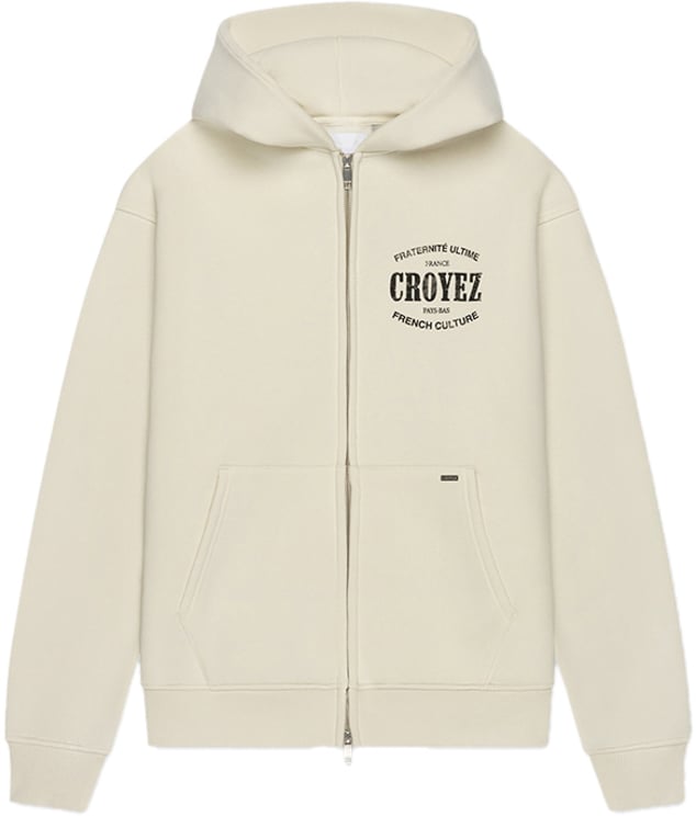 Croyez Croyez Damaged Stamp Zip Hoodie