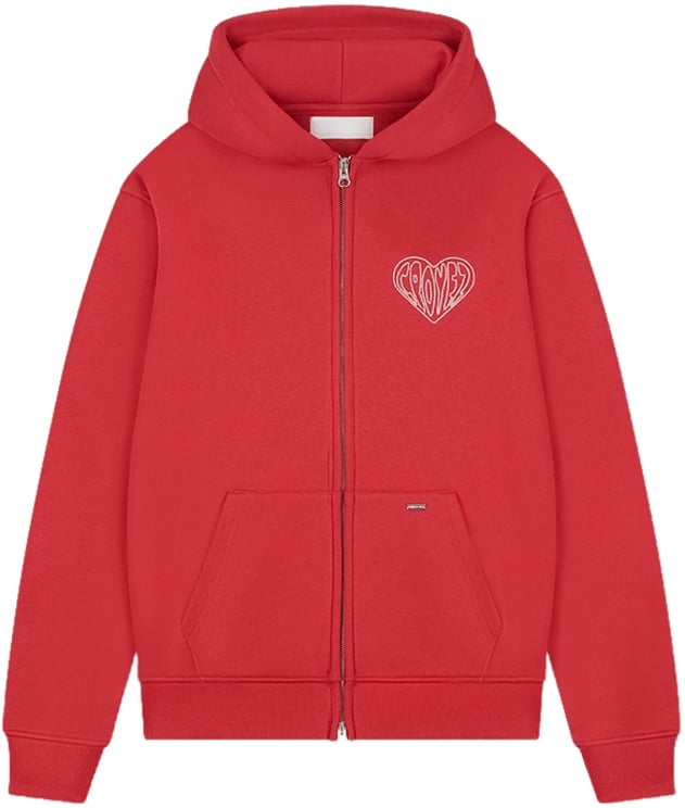 Croyez Croyez Stitched Heart Zip Hoodie