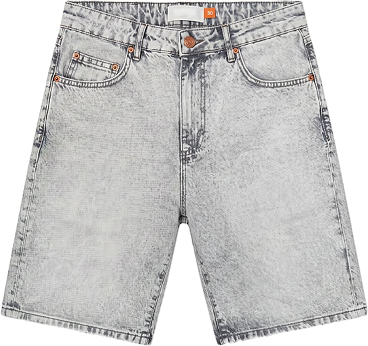 Croyez Croyez Croyez CD2 Washed Denim Shorts CRA40026017 Light Grey 41002