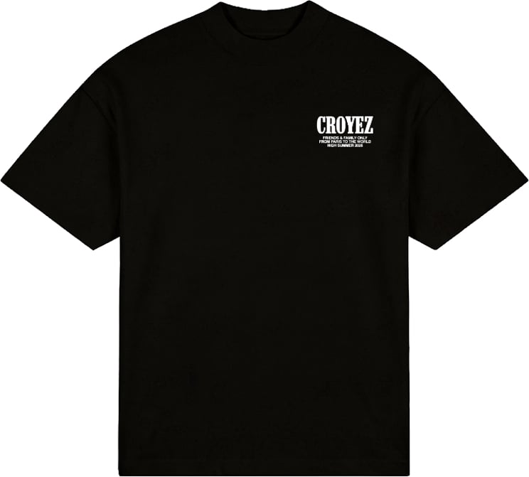 Croyez Croyez Croyez Flower And Heart T-Shirt CRA40026025 Black 49001