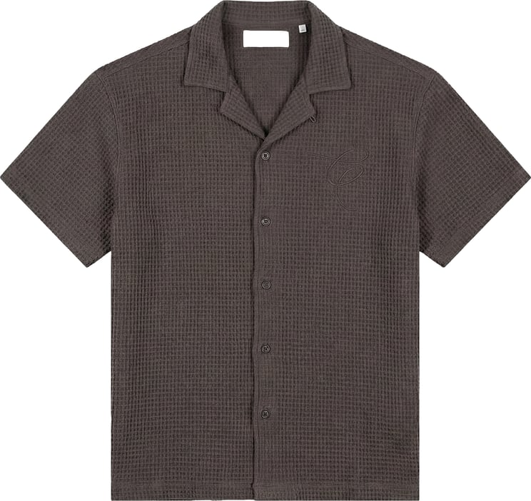 Croyez Croyez Initial Waffle Shirt