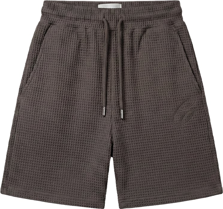 Croyez Croyez Initial Waffle Shorts