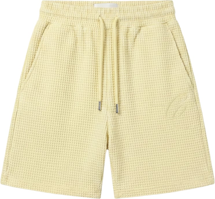 Croyez Croyez Initial Waffle Shorts