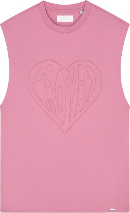 Croyez Croyez Cutout Heart Sleeveless T-Shirt