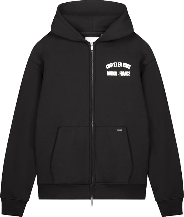 Croyez Croyez Rhinestone Zip Hoodie