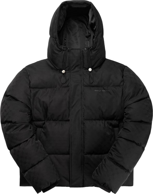Daily Paper Heren Monogram Puffer Jacket Zwart