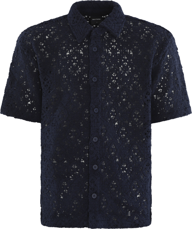 Daily Paper Heren Lace Shield Shirt Blauw