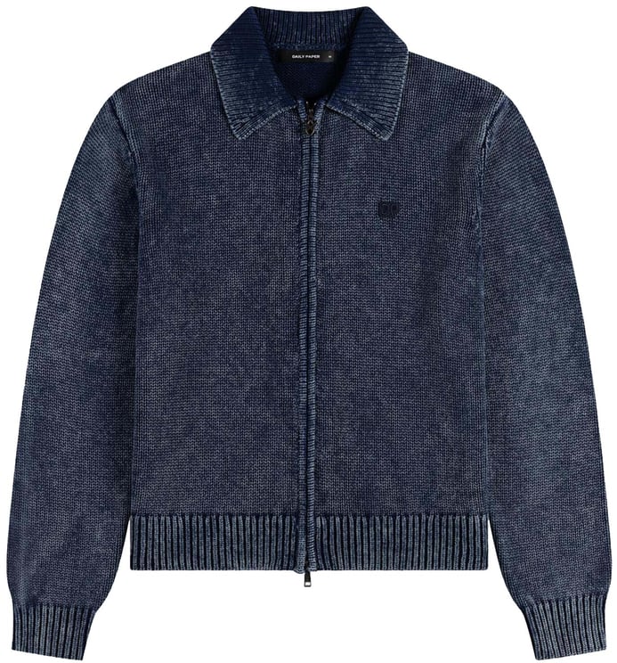 Daily Paper Heren Indigo Knit Cardigan