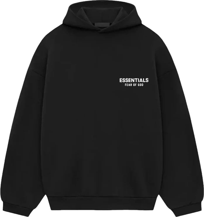 Fear of God Fear of God Essentials FW24 Black White Hoodie