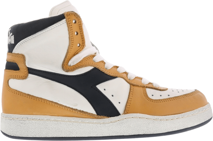 Diadora Dames Mi Basket Used Beige/Oker/Zwar