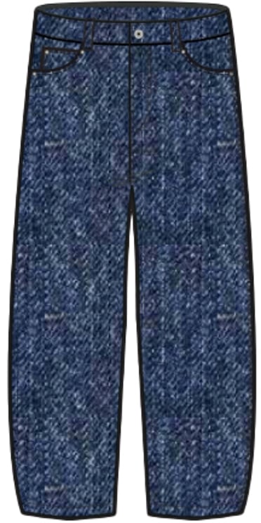 Dickies Dickies 998 Baggy Barrel Carpenter Lange Broek Donkerblauw