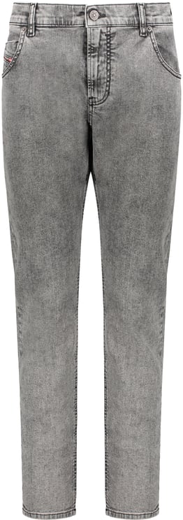 Diesel Straight jeans in gray denim slim five pockets