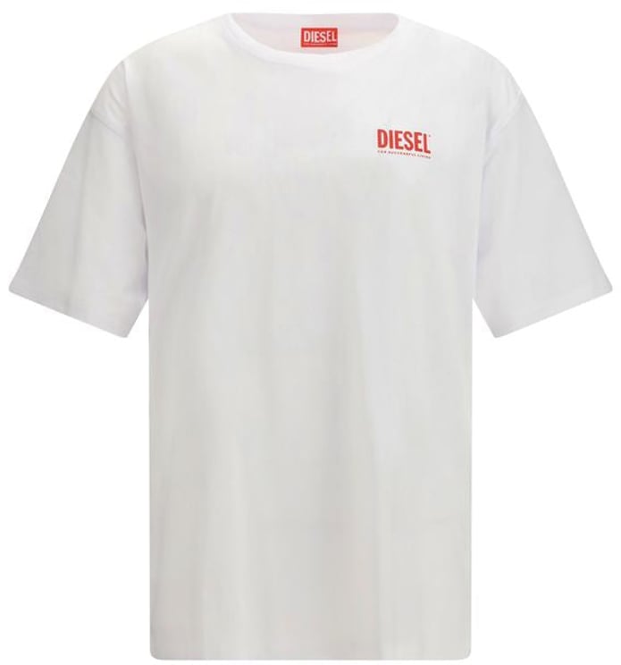 Diesel Diesel White Cotton T-Shirt