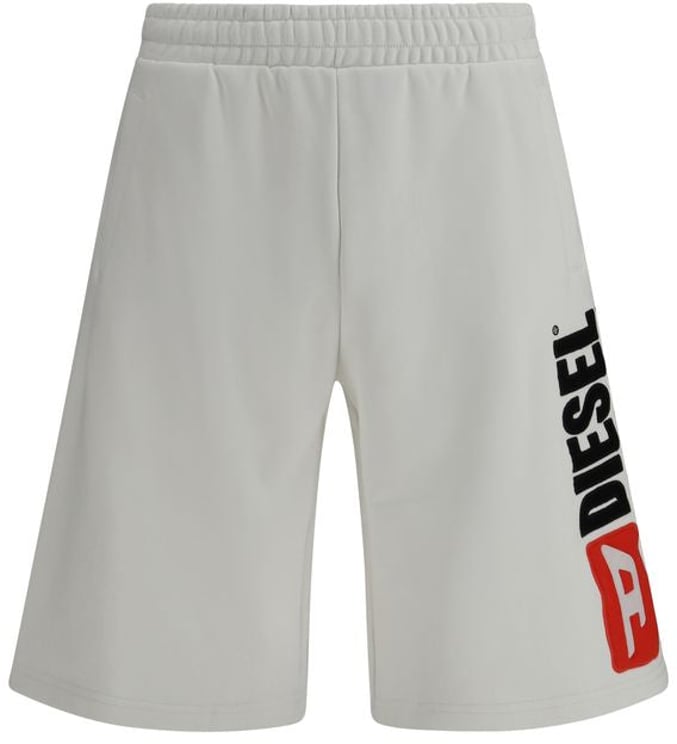 Diesel Diesel White Cotton Bermuda Shorts