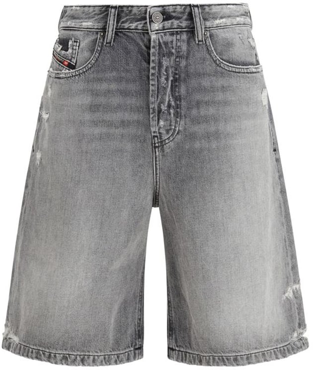 Diesel Diesel Gray Cotton Bermuda Shorts