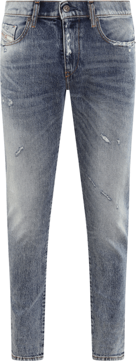 Diesel Heren D-Strukt Slim Fit Jeans Blauw