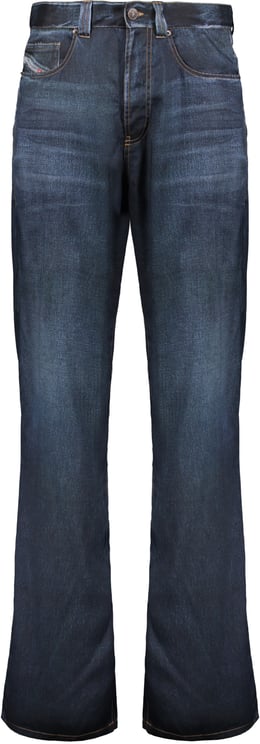 Diesel Long denim-print trousers