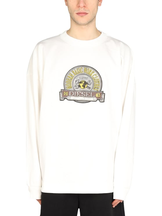 Diesel Graphic Logo Patch Sweatshirt