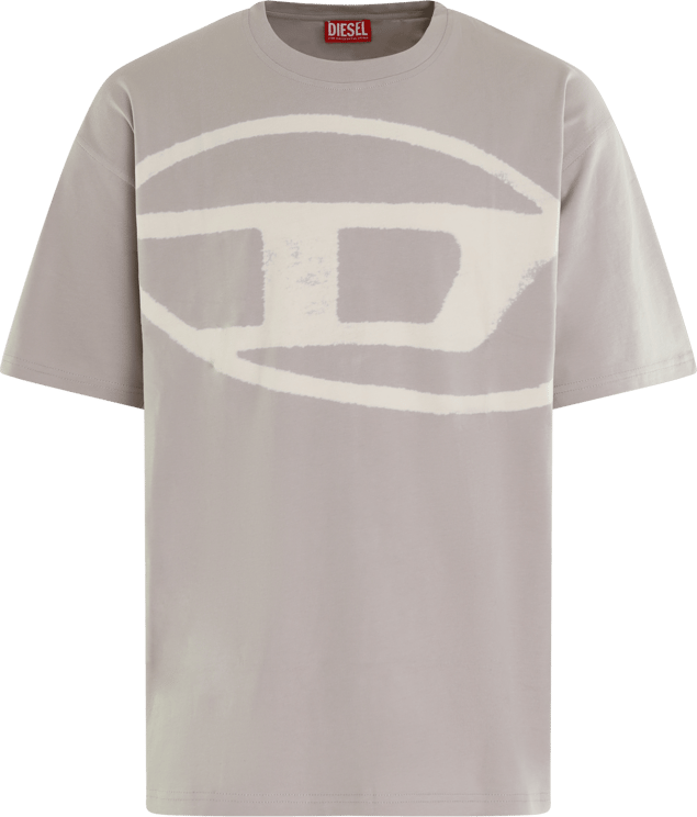 Diesel Heren T-Boxt-Bleach T-Shirt Grijs