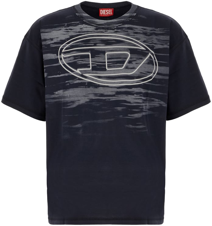 Diesel Diesel Midnight blue cotton t-shirt