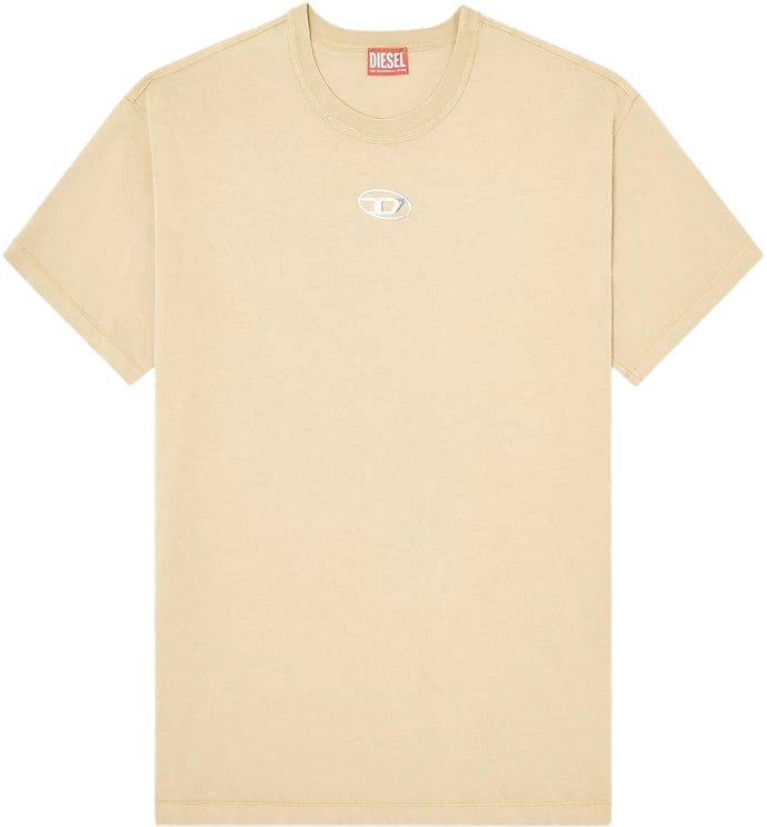 Diesel Heren T-Norm-Iod T-Shirt Beige