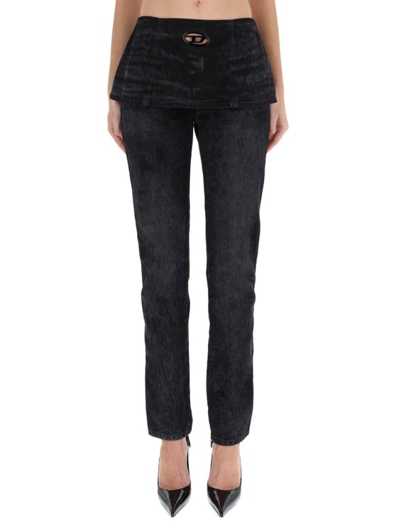 Diesel D-Hourjian Layered Waistband Jeans