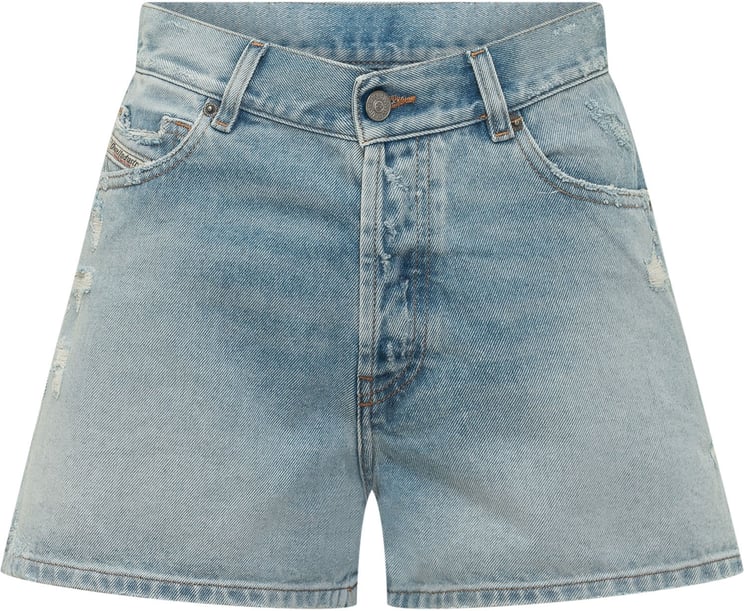 Diesel Shorts De-Helios in Denim con Cinque Tasche