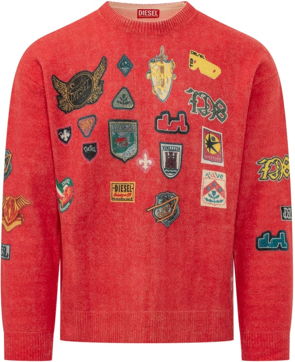 Diesel Maglia Girocollo con Patch