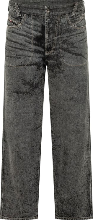 Diesel Jeans Dritti con Effetto Lavato
