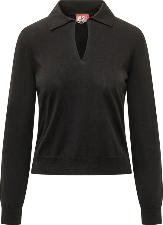 Diesel Top con Colletto a Maniche Lunghe