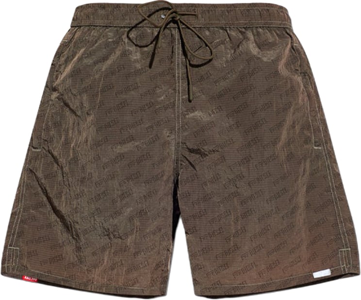 Diesel Swim Shorts Sport 41 Utility Boxers Marrone