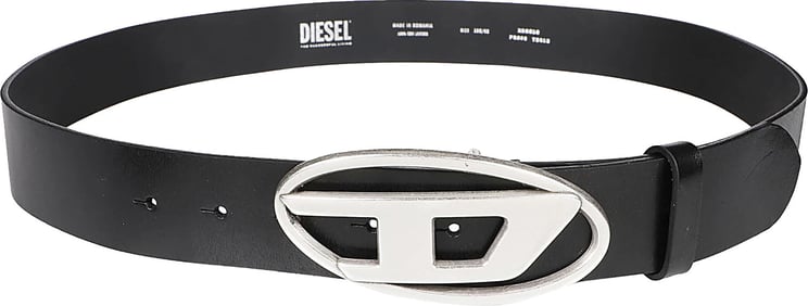 Diesel Oval D Logo B-1dr Belt Black