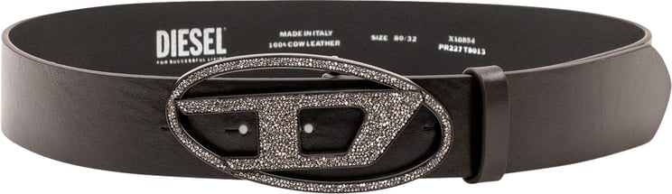 Diesel Cintura con Fibbia Logo Decorata