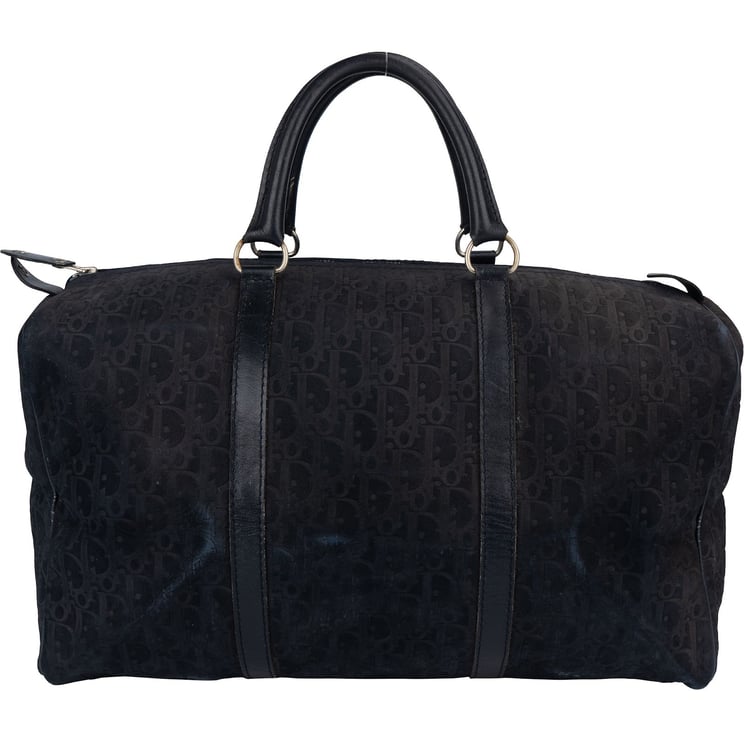 Dior Christian Dior Monogram Suede Trotter Boston 50 Weekender Bag