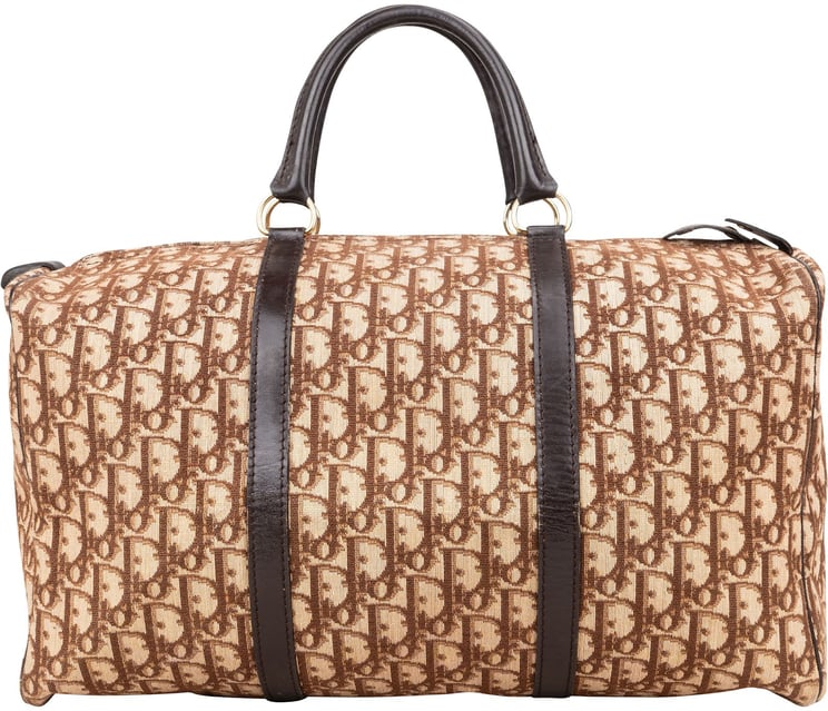 Dior Christian Dior Trotter Monogram Boston 40 Handbag