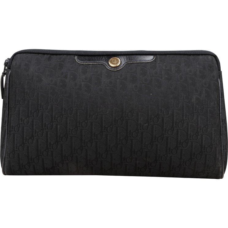 Dior Christian Dior Satin Trotter Monogram Clutch