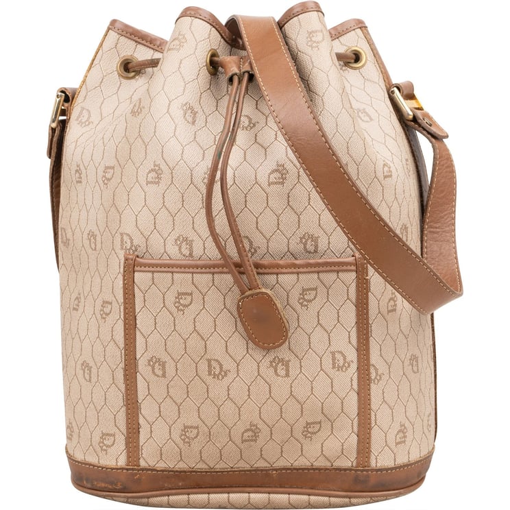 Dior Christian Dior Honeycomb Monogram Bucket Crossbody Bag